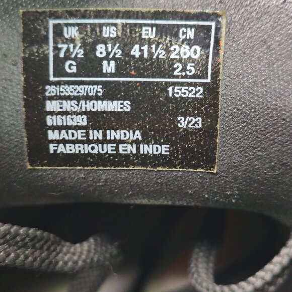 Clarks Bushacre 3 Men's Size 8.5 Black Leather 2 Eye Desert Chukka Boots - Picture 6 of 7